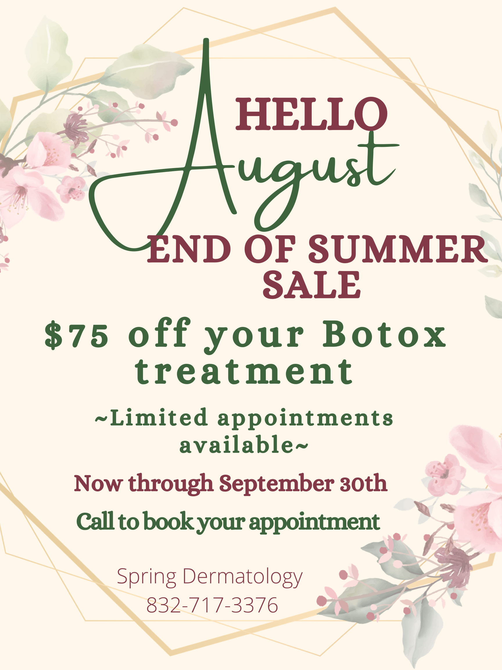 Dermatology Specials in Spring, TX Spring Dermatology